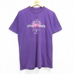 90s 半袖Tシャツ HOT SPRINGS パープル L | 古着