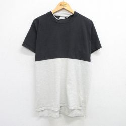 00s 半袖Tシャツ モックネック ブラック L | 古着