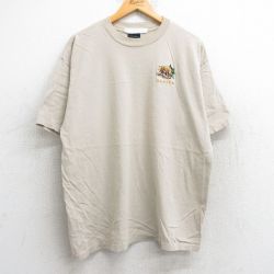 90s 半袖Tシャツ クマ ベージュ XL | 古着