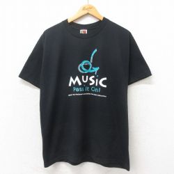 L★古着 フルーツオブザルーム 半袖 ビンテージ Tシャツ メンズ 00年代 00s ミュージック クルーネック 黒 ブラック 25may13 中古