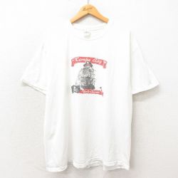 XL★古着 半袖 ビンテージ Tシャツ メンズ 00年代 00s 海賊 大きいサイズ コットン クルーネック 白 ホワイト 25may13 中古