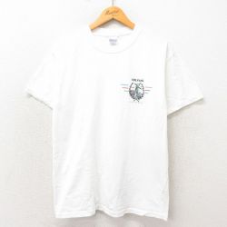 L★古着 半袖 ビンテージ Tシャツ メンズ 00年代 00s カリフォルニア コットン クルーネック 白 ホワイト 25may13 中古