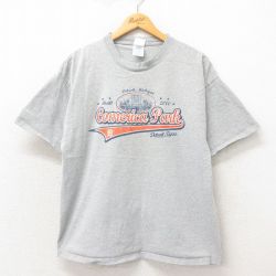 XL★古着 半袖 ビンテージ Tシャツ メンズ 00年代 00s MLB デトロイトタイガース コメリカパーク クルーネック グレー 霜降り メジャーリーグ ベースボール 野球 25may13 中古