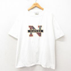90s 半袖Tシャツ NAPLES ホワイト XL | 古着