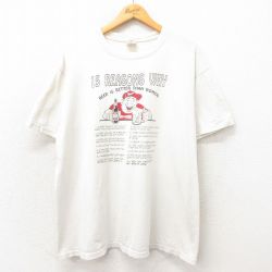 【50%OFF】XL★古着 半袖 ビンテージ Tシャツ メンズ 00年代 00s 15 REASONS コットン クルーネック 白 ホワイト 25may14 中古