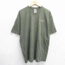 XL★古着 フルーツオブザルーム 半袖 ビンテージ Tシャツ メンズ 90年代 90s ラスベンタナス 大きいサイズ コットン クルーネック USA製 緑 グリーン 25may14 中古