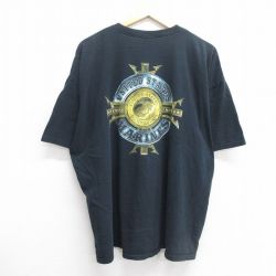 XL★古着 半袖 ビンテージ Tシャツ メンズ 00年代 00s ミリタリー マリンコープス 大きいサイズ コットン クルーネック 黒 ブラック 25may16 中古