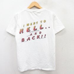 S★古着 Allsport 半袖 ビンテージ Tシャツ メンズ 90年代 90s グランドキャニオン HELL コットン クルーネック 白 ホワイト 25may19 中古