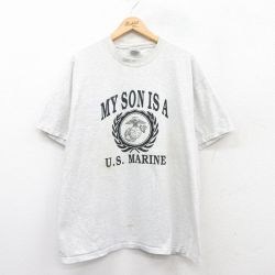 ヘインズ 00s 半袖Tシャツ USマリン グレー XL | 古着