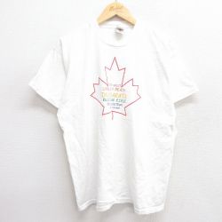 【50%OFF】XL★古着 フルーツオブザルーム 半袖 ビンテージ Tシャツ メンズ キーウェスト デスバラツ コットン クルーネック カナダ製 白 ホワイト 25may19 中古