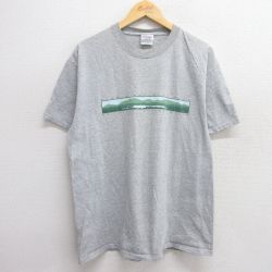 L★古着 ヘインズ Hanes 半袖 ビンテージ Tシャツ メンズ 00年代 00s アーカディアナショナルパーク クルーネック グレー 霜降り 25may19 中古