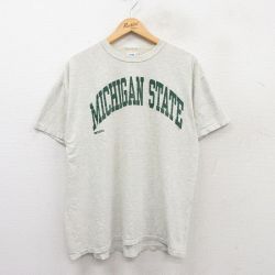 ラッセル 80s 半袖Tシャツ ミシガン グレー XL | 古着