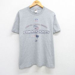 フルーツオブザルーム 00s 半袖Tシャツ ニューイングランドペイトリオッツ グレー L | 古着