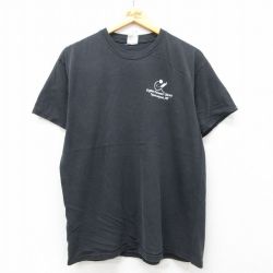 L★古着 ヘインズ Hanes 半袖 ビンテージ Tシャツ メンズ 00年代 00s Ogden Farmers Library コットン クルーネック 黒 ブラック 25may19 中古