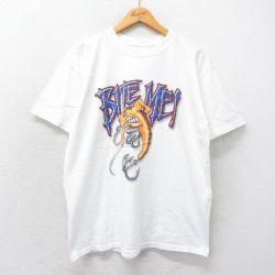 00s 半袖Tシャツ BITE ME ホワイト XL | 古着