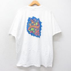 【50%OFF】XL★古着 半袖 ビンテージ Tシャツ メンズ 00年代 00s ユーマスメモリアル 細胞 大きいサイズ コットン クルーネック 白 ホワイト 25may20 中古