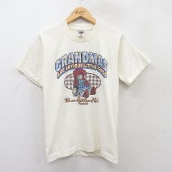 S★古着 フルーツオブザルーム 半袖 ビンテージ Tシャツ メンズ 00年代 00s 人形 グランマ クルーネック 生成り 25may20 中古