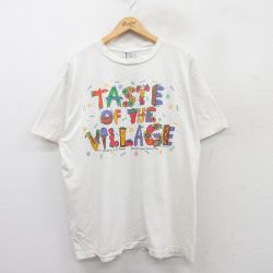 アイスクリーム 90s 半袖Tシャツ 花 ホワイト XL | 古着