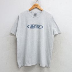 L★古着 ジャージーズ 半袖 ビンテージ Tシャツ メンズ 00年代 00s M&R クルーネック 薄グレー 霜降り 25may21 中古