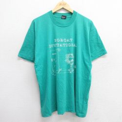スクリーンスターズ 90s 半袖Tシャツ BOBCAT ライトブルー XL | 古着