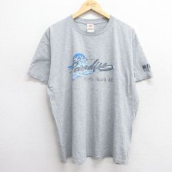 【50%OFF】フルーツオブザルーム 00s 半袖Tシャツ Paradise グレー霜降り XL | 古着