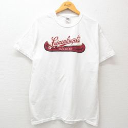 【50%OFF】L★古着 半袖 ビンテージ Tシャツ メンズ 00年代 00s JeinenPiugels コットン クルーネック 白 ホワイト 25may29 中古