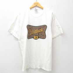 【50%OFF】XL★古着 ヘインズ Hanes 半袖 ビンテージ Tシャツ メンズ 00年代 00s millers コットン クルーネック 白 ホワイト 25may29 中古