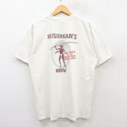 BUSHMANS BREW 90s 半袖Tシャツ ベージュ L | 古着