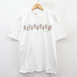 00s 半袖Tシャツ 魚骨 ホワイト XL | 古着