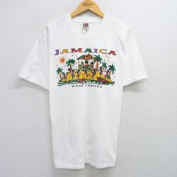 XL★古着 フルーツオブザルーム 半袖 ビンテージ Tシャツ メンズ 00年代 00s ジャマイカ コットン クルーネック 白 ホワイト 25may30 中古