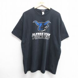 90s 半袖Tシャツ アルフレッドステートパイオニアーズ ブラック XL | 古着