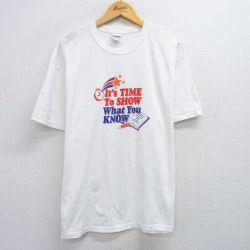 00s 半袖Tシャツ ノート時計 ホワイト XL | 古着