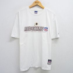 XL★古着 リーボック REEBOK 半袖 ビンテージ Tシャツ メンズ 00年代 00s NFL ワシントンレッドスキンズ 大きいサイズ コットン クルーネック 白 ホワイト アメフト スーパーボウル 25jun02 中古