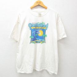 00s 半袖Tシャツ カールスバッド ホワイト XL | 古着