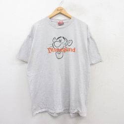 【50%OFF】90s 半袖Tシャツ くまのプーさん グレー XL | 古着