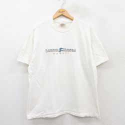 90s 半袖Tシャツ イルカ刺繍 ホワイト XL | 古着