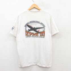 【50%OFF】00s 半袖Tシャツ 飛行機 ホワイト XL | 古着