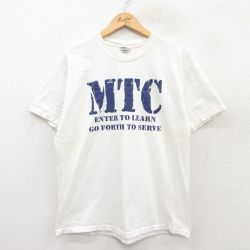 【20%OFF】L★古着 半袖 ビンテージ Tシャツ メンズ 00年代 00s MTC コットン クルーネック 白 ホワイト 25jun02 中古