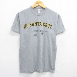 【50%OFF】M★古着 ラッセル 半袖 ビンテージ Tシャツ メンズ 00年代 00s サンタクルーズ クルーネック グレー 霜降り 25jun04 中古