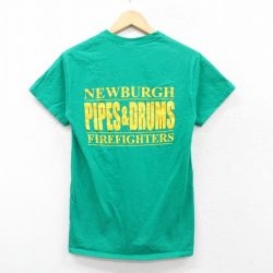 半袖Tシャツ PIPES&DRUMS グリーン S | 古着