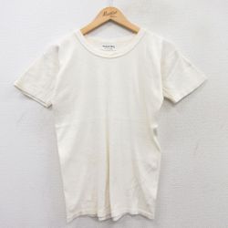 S★古着 半袖 ビンテージ Tシャツ メンズ 90年代 90s 無地 クルーネック 生成り 25jun04 中古