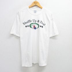 00s 半袖Tシャツ Shuffle Up ホワイト XL | 古着