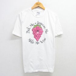 L★古着 ヘインズ Hanes 半袖 ビンテージ Tシャツ メンズ 00年代 00s ブドウ コットン クルーネック 白 ホワイト 25jun07 中古