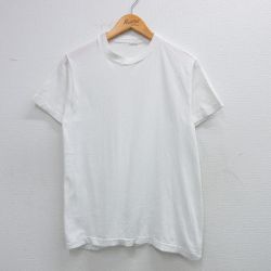 S★古着 半袖 ビンテージ Tシャツ メンズ 90年代 90s 無地 クルーネック 白 ホワイト 25jun07 中古