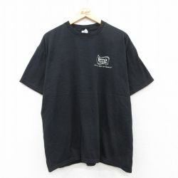 XL★古着 半袖 ビンテージ Tシャツ メンズ 00年代 00s Perrys アイスクリーム 大きいサイズ コットン クルーネック 黒 ブラック 25jul08 中古