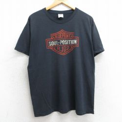 L★古着 フルーツオブザルーム 半袖 ビンテージ Tシャツ メンズ 00年代 00s SOUL POSITION クルーネック 黒 ブラック 25jul09 中古