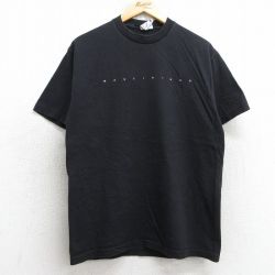 M★古着 半袖 ビンテージ Tシャツ メンズ 90年代 90s マルティニーク コットン クルーネック USA製 黒 ブラック 25jul09 中古