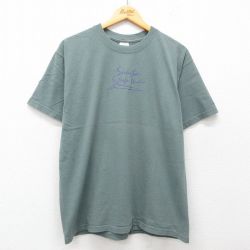 00s 半袖Tシャツ ヨガ グリーン L | 古着