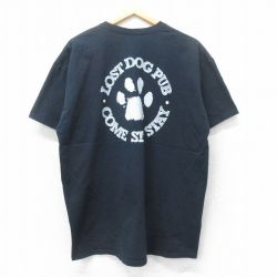 00s 半袖Tシャツ DOG PUB ブラック XL | 古着