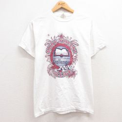 M★古着 ジャージーズ 半袖 ビンテージ Tシャツ メンズ 00年代 00s セントヴィンセント カレッジ クルーネック 白 ホワイト 25jul11 中古